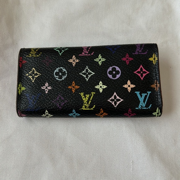 LOUIS VUITTON Murakami Monogram Multicles black/pink Key Vintage Authentic - Picture 2 of 7